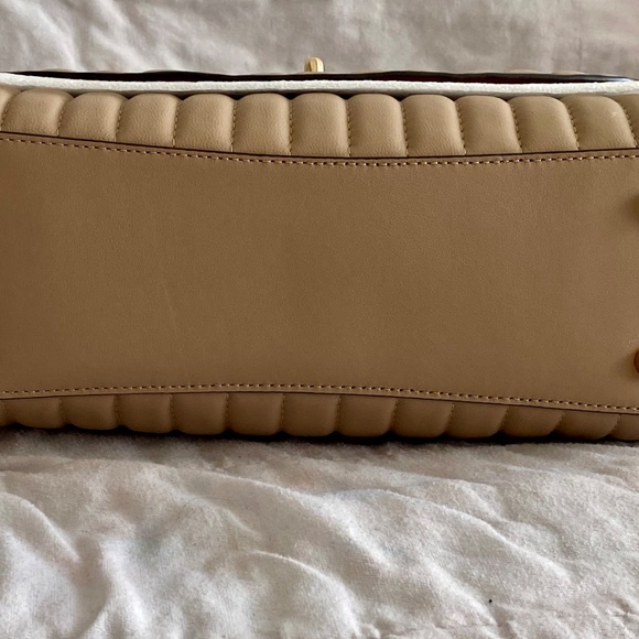 NEW Coach Tilly Top Handle With Linear Quilting Bag - Taupe - Picture 5 of 10